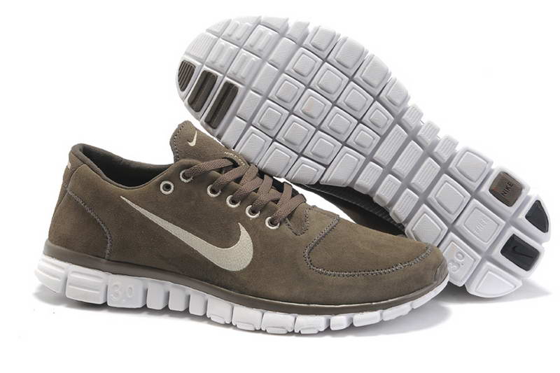 Nike Free 3.0 Fur Mens Shoes Brown White